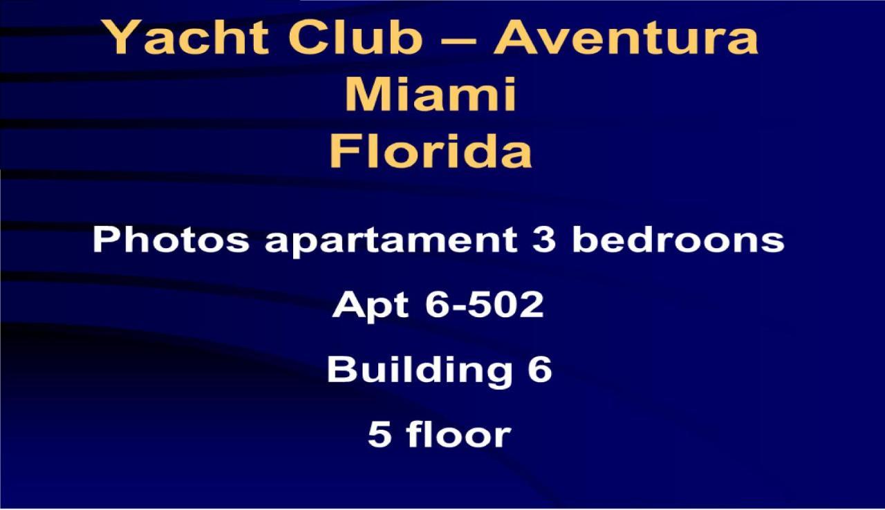 6-502 Amazing Water View - Three Bedrooms Aventura Eksteriør billede